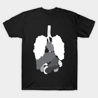 smoke clouds in the body T-Shirt